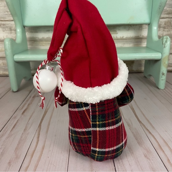 🚫SOLLD🚫 Grinch Gnome Handmade Plaid Flannel Festive Christmas Holiday Decor - Picture 9 of 11